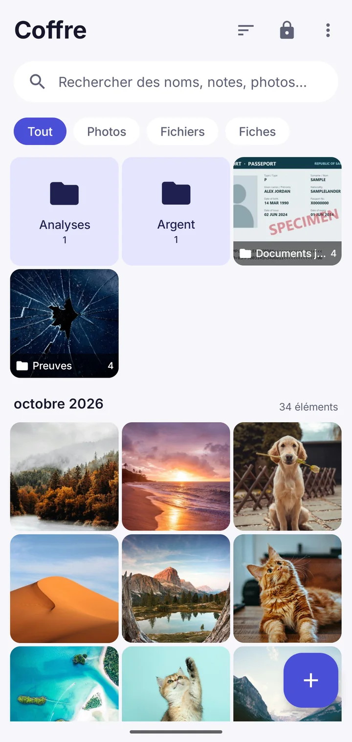 Dossiers transférés dans Vault This