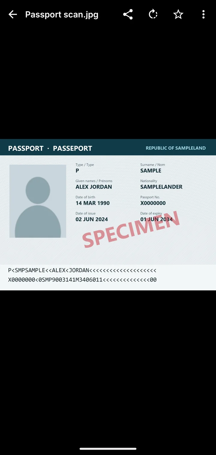 Vault This showing passport and id